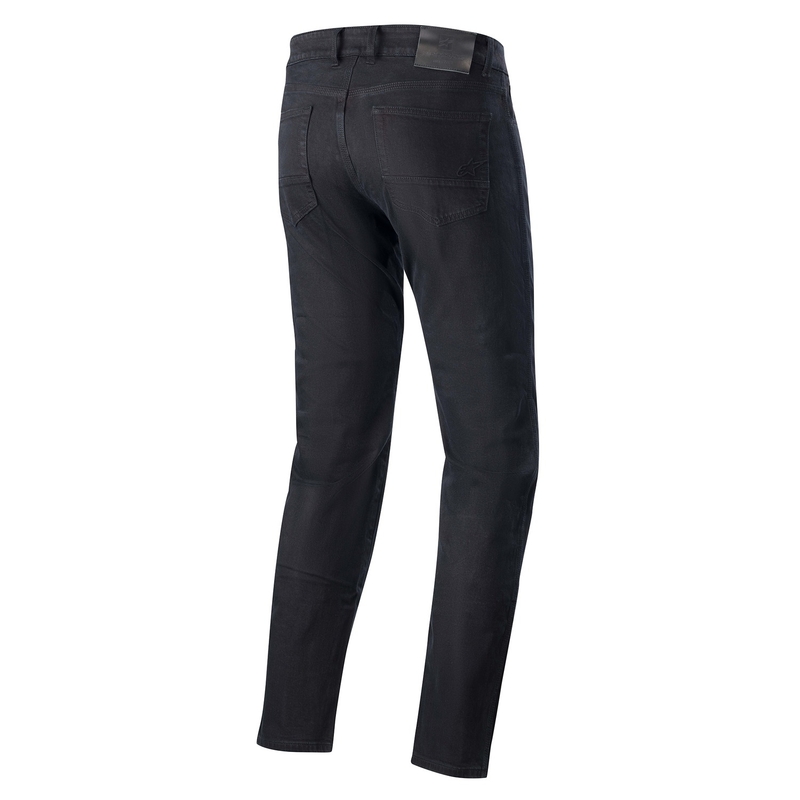 Džínsy na motorku Alpinestars Radon Relaxed Fit Denim modro-čierne