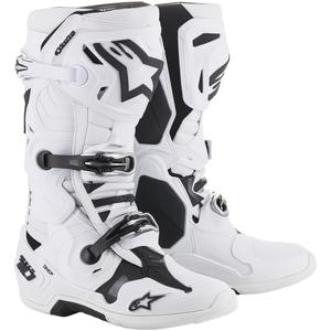 Topánky na motorku Alpinestars Tech 10 biele - II. akosť výpredaj