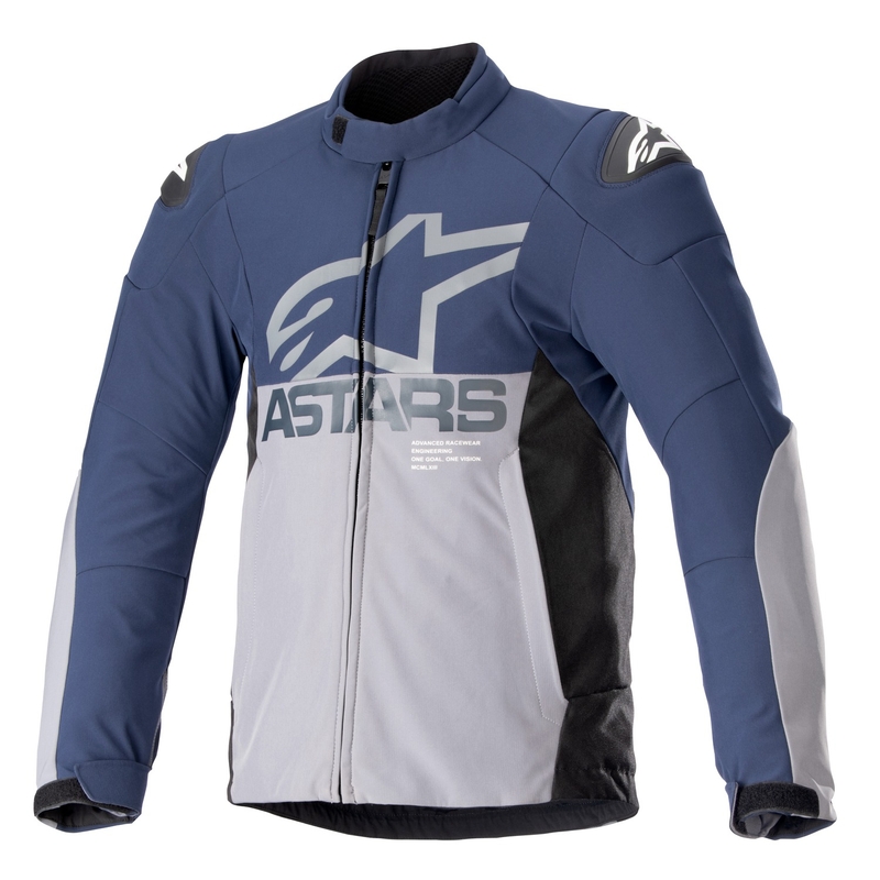 Bunda na motorku Alpinestars SMX Waterproof tmavo modro-šedá
