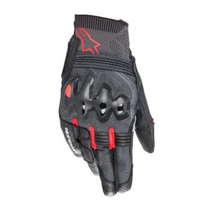 Rukavice na motorku Alpinestars Morph Sport čierno-fluo červeno-šedé