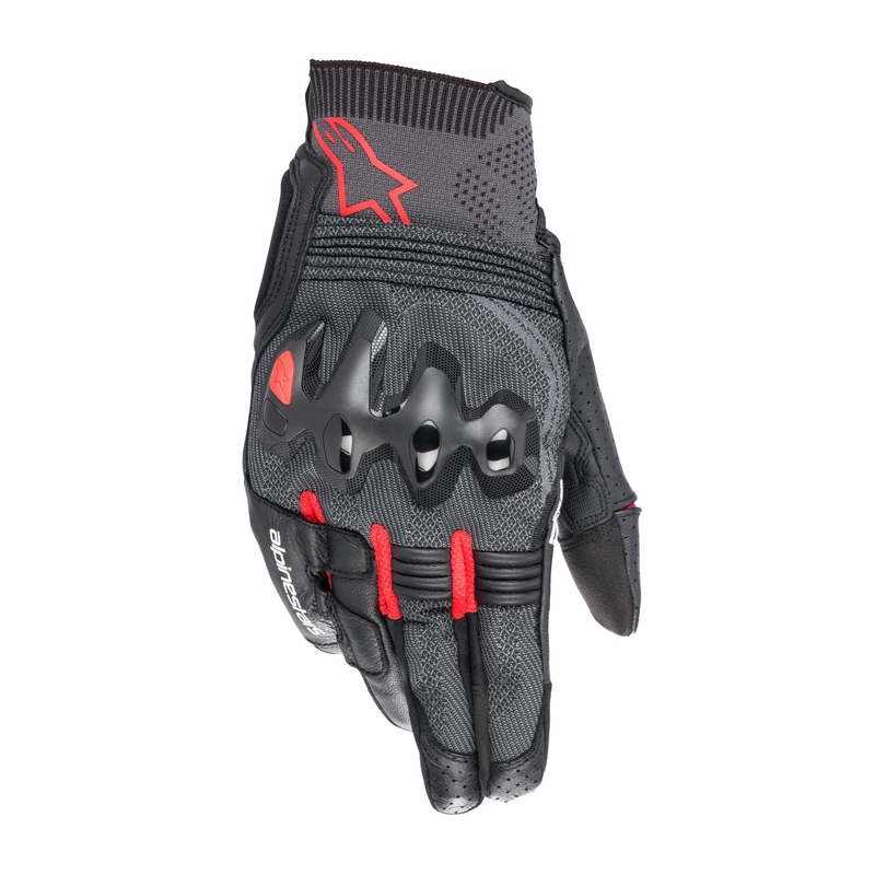Rukavice na motorku Alpinestars Morph Sport čierno-fluo červeno-šedé