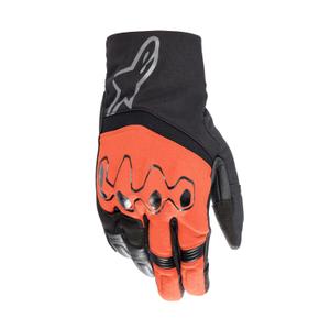 Rukavice na motorku Alpinestars Hyde XT Drystar fluo červeno-čierne