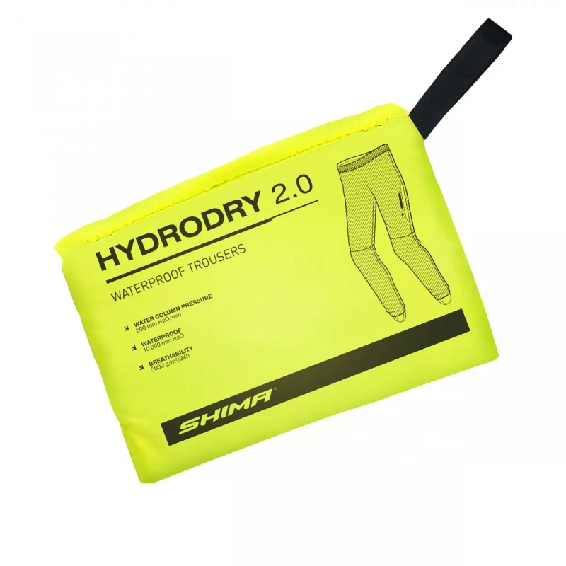 Nepremokavé nohavice Shima Hydrodry 2.0 čierno-fluo žlté