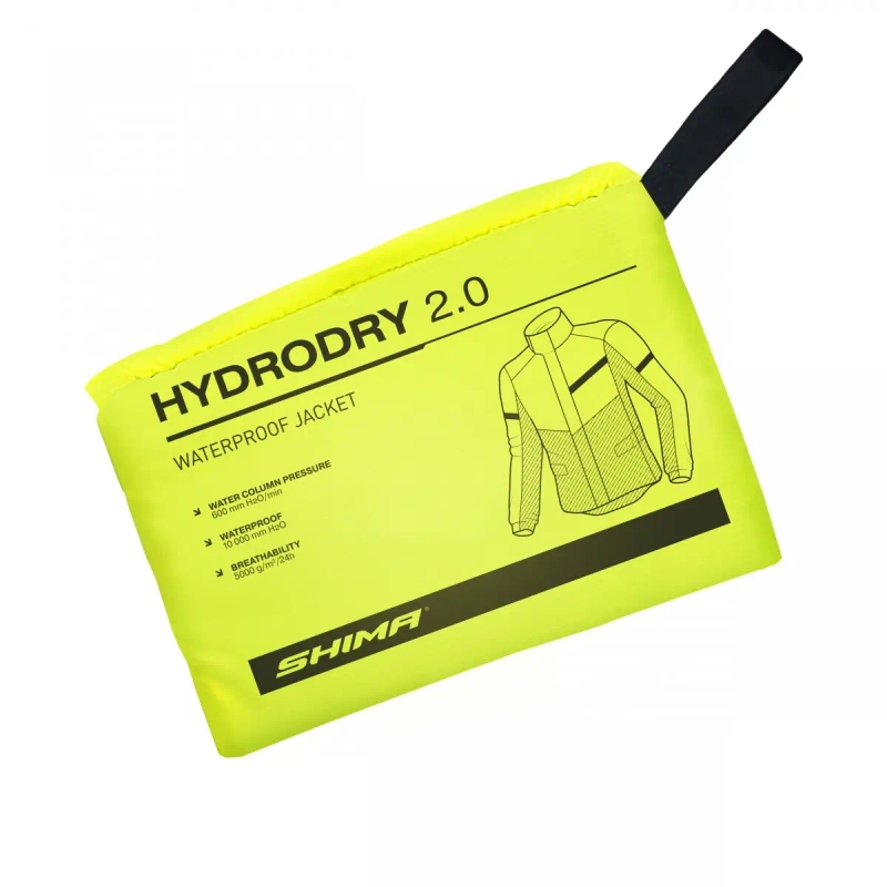 Nepremokavá bunda Shima Hydrodry 2.0 čierno-fluo žltá