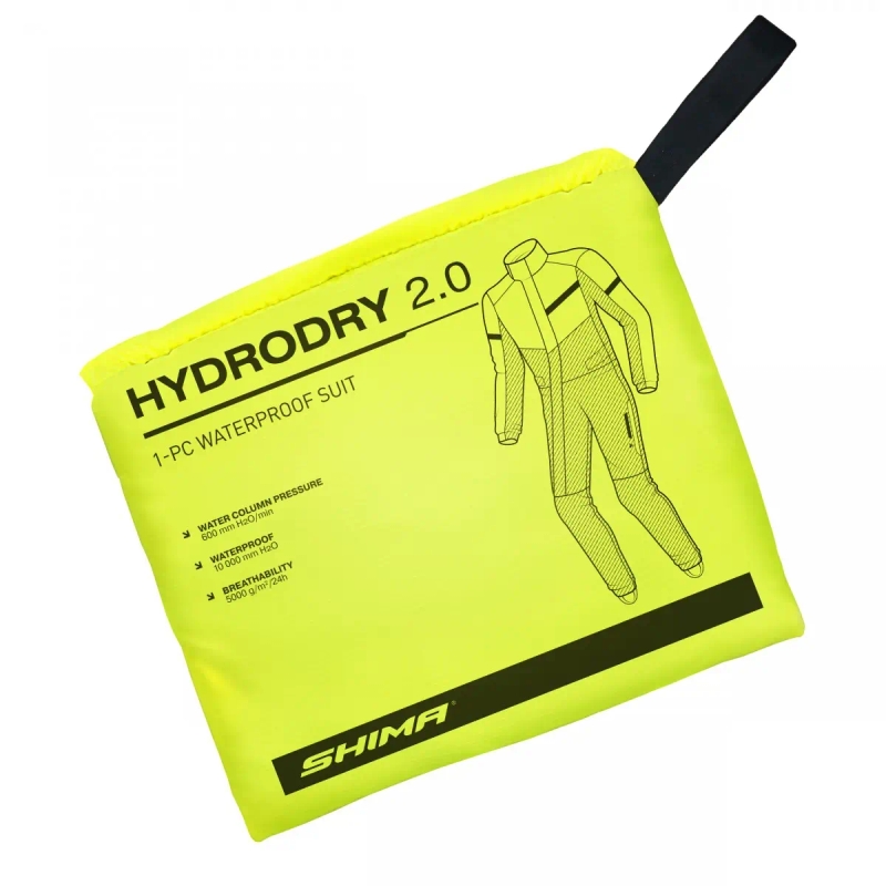 Nepremokavá kombinéza Shima Hydrodry 2.0 čierno-fluo žltá