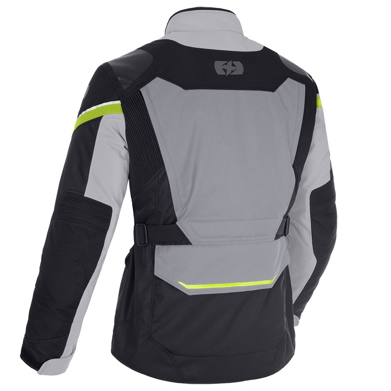 Bunda na motorku Oxford Montreal 4.0 DRY2DRY™ čierno-šedo-fluo žltá