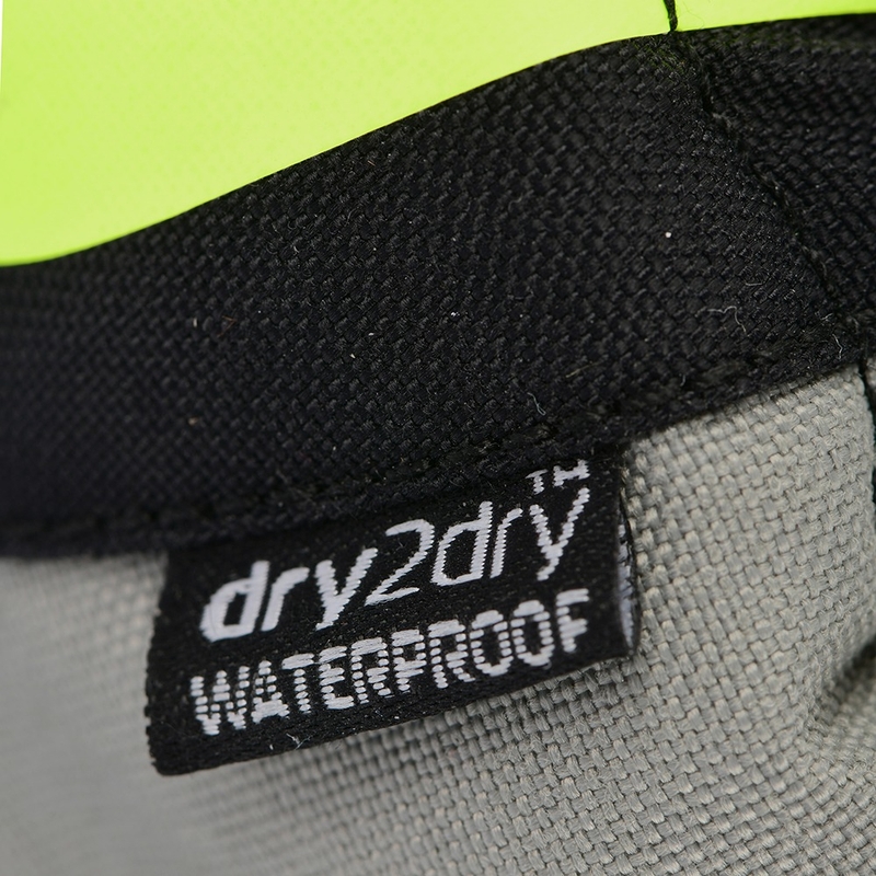 Rukavice na motorku Oxford Montreal 4.0 DRY2DRY™ čierno-šedo-fluo žlté