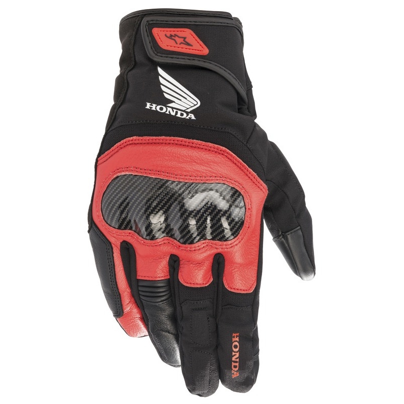 Rukavice na motorku Alpinestars SMX Z Drystar Honda čierno-červené