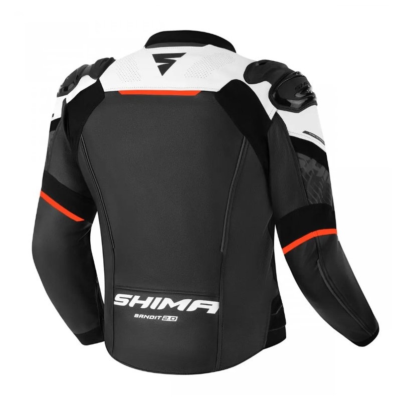 Bunda na motocykel Shima Bandit 2.0 čierno-bielo-červená