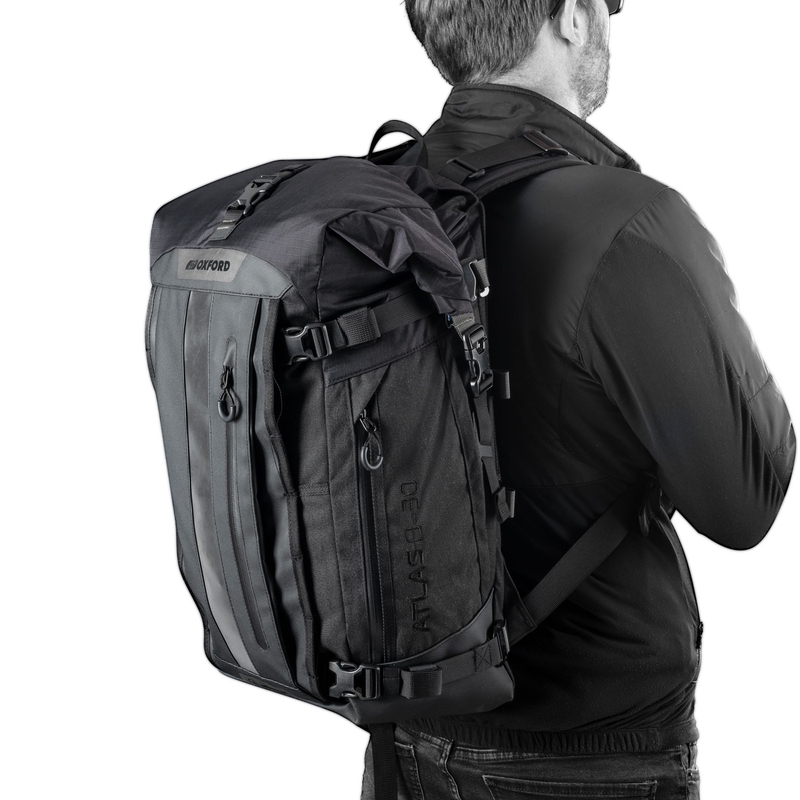 Moto taška Oxford Atlas B-30 Advanced Backpack 30 l šedá