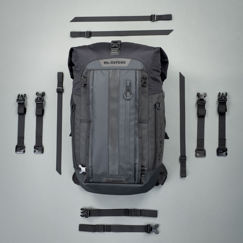 Moto taška Oxford Atlas B-30 Advanced Backpack 30 l šedá