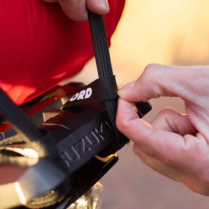 Batožinové popruhy Oxford Atlas G-Hook 2 ks čierne 17 mm x 2 m