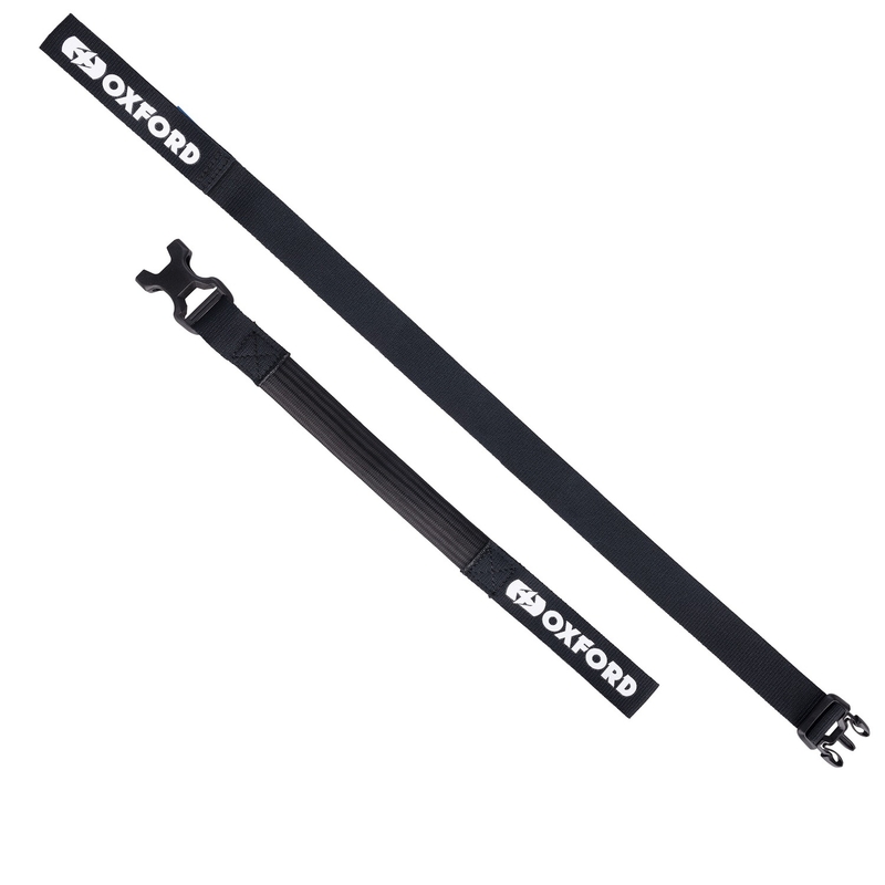 Batožinové popruhy Oxford Atlas B-Clip 2 ks čierne 26 mm x 2 m