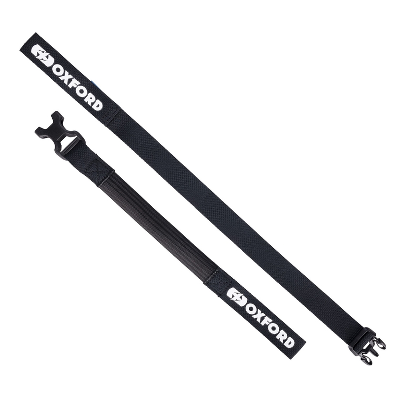 Batožinové popruhy Oxford Atlas B-Clip 2 ks čierne 26 mm x 1,2 m