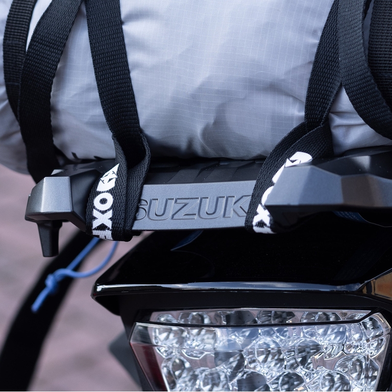 Batožinové popruhy Oxford Atlas B-Clip 2 ks čierne 17 mm x 1,2 m