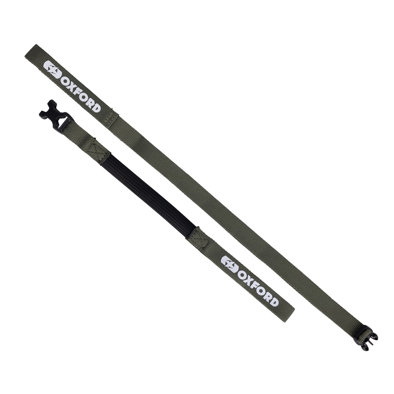 Batožinové popruhy Oxford Atlas B-Clip 2 ks zelené 17 mm x 1,2 m