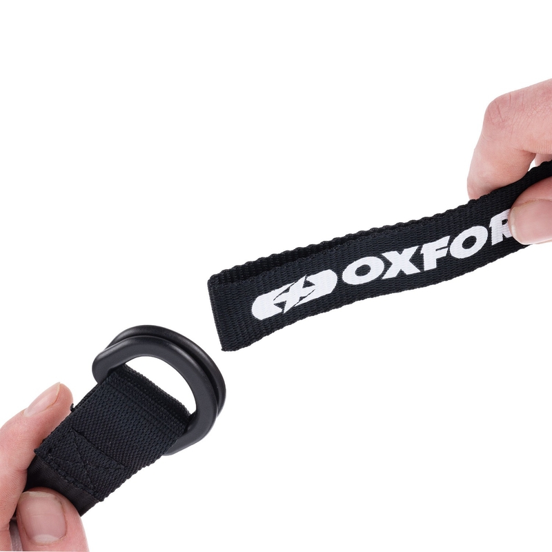 Batožinové popruhy Oxford Atlas D-Ring 2 ks čierne 26 mm x 1,2 m