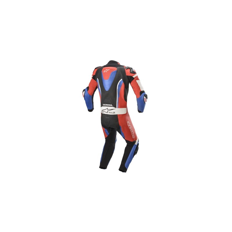 Jednodielna kožená kombinéza Alpinestars GP Pro 3 Honda kolekcia TECH-AIR kompatibilná čierno-červeno-modro-biela