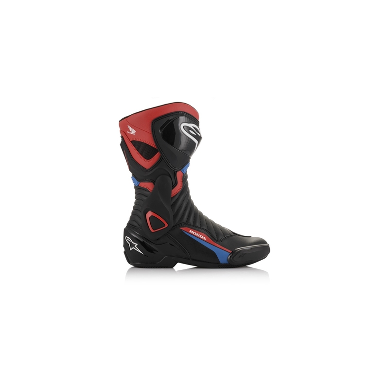 Vysoké čižmy na motocykel Alpinestars S-MX 6 Honda kolekcia čierno-červeno-modro-biele