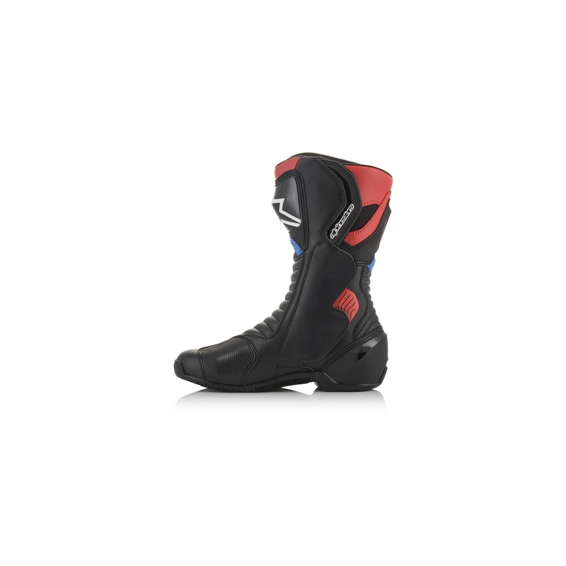 Vysoké čižmy na motocykel Alpinestars S-MX 6 Honda kolekcia čierno-červeno-modro-biele