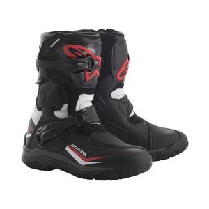 Čižmy na motocykel Alpinestars Belize Drystar Honda kolekcia čierno-bielo-červené