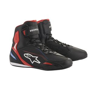 Motocyklová obuv Alpinestars Faster-3 Honda kolekcia čierno-červeno-modrá