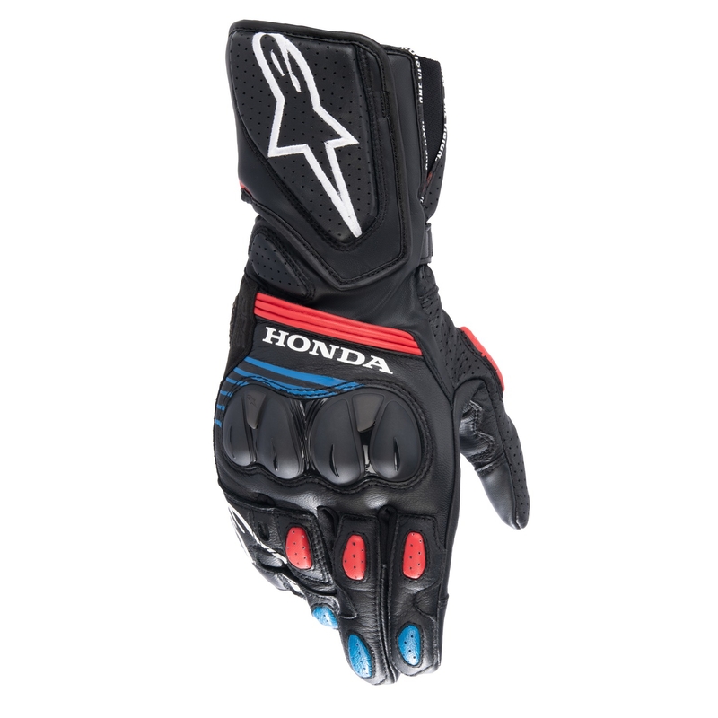 Rukavice na motorku Alpinestars SP-8 Honda čierno-červeno-modré