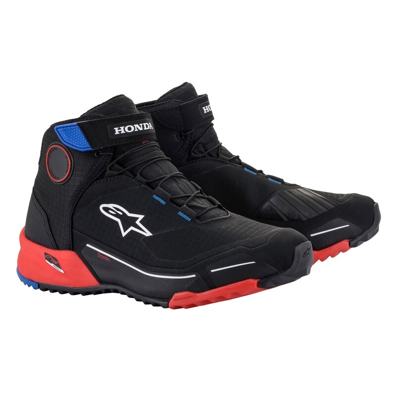 Motocyklová obuv Alpinestars CR-X Drystar Honda kolekcia čierno-červeno-modrá