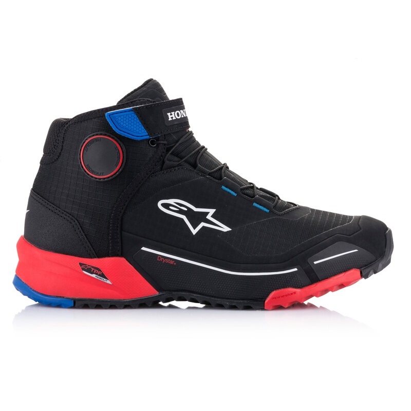 Motocyklová obuv Alpinestars CR-X Drystar Honda kolekcia čierno-červeno-modrá