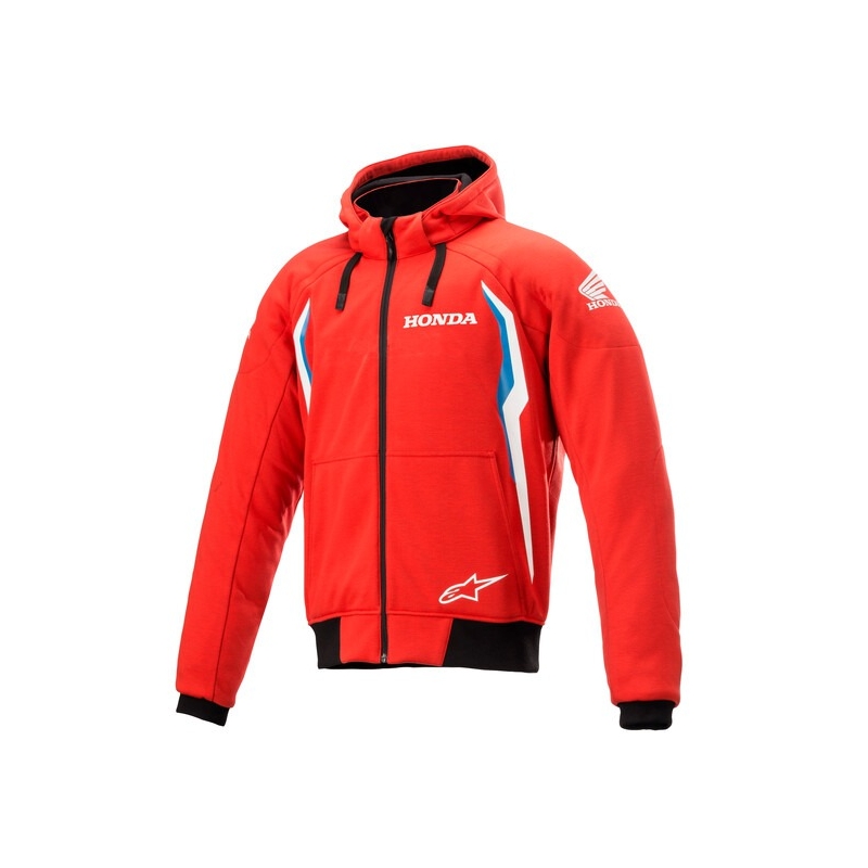 Bunda na motocykel Alpinestars Chrome Sport Honda kolekcia červeno-modro-čierna