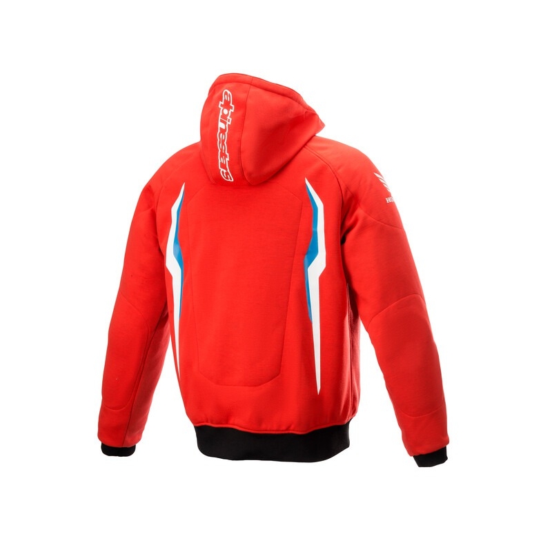 Bunda na motocykel Alpinestars Chrome Sport Honda kolekcia červeno-modro-čierna