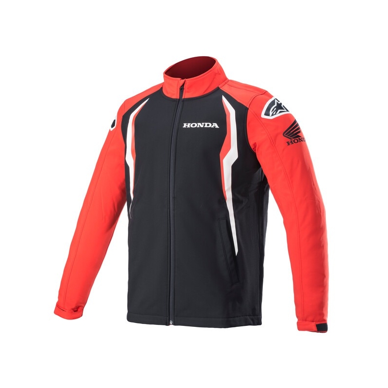 Bunda na motocykel Alpinestars Honda červeno-čierna