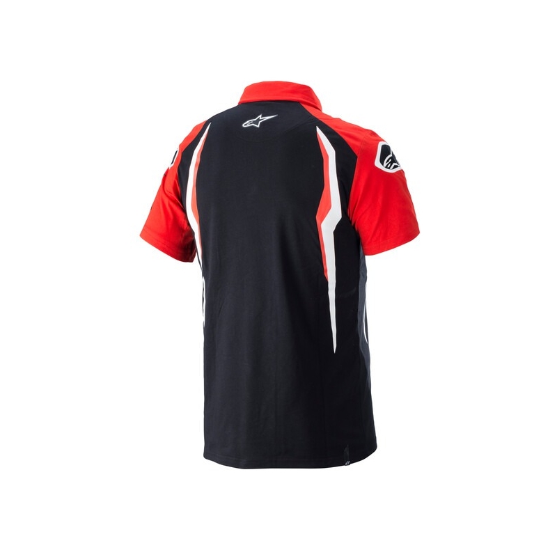 Polo tričko Alpinestars Honda červeno-čierne