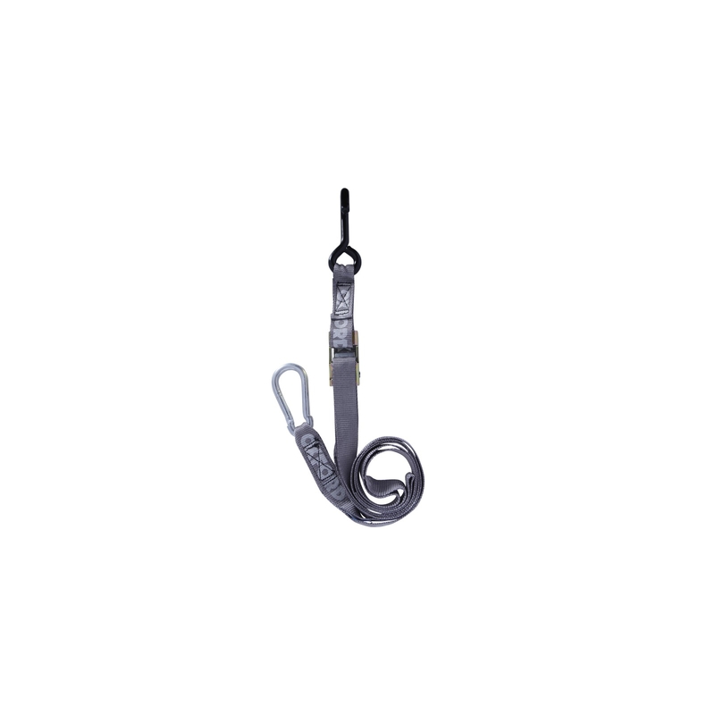 Nastaviteľné a zosilnené popruhy Oxford Carabiner Straps 25 mm sivé