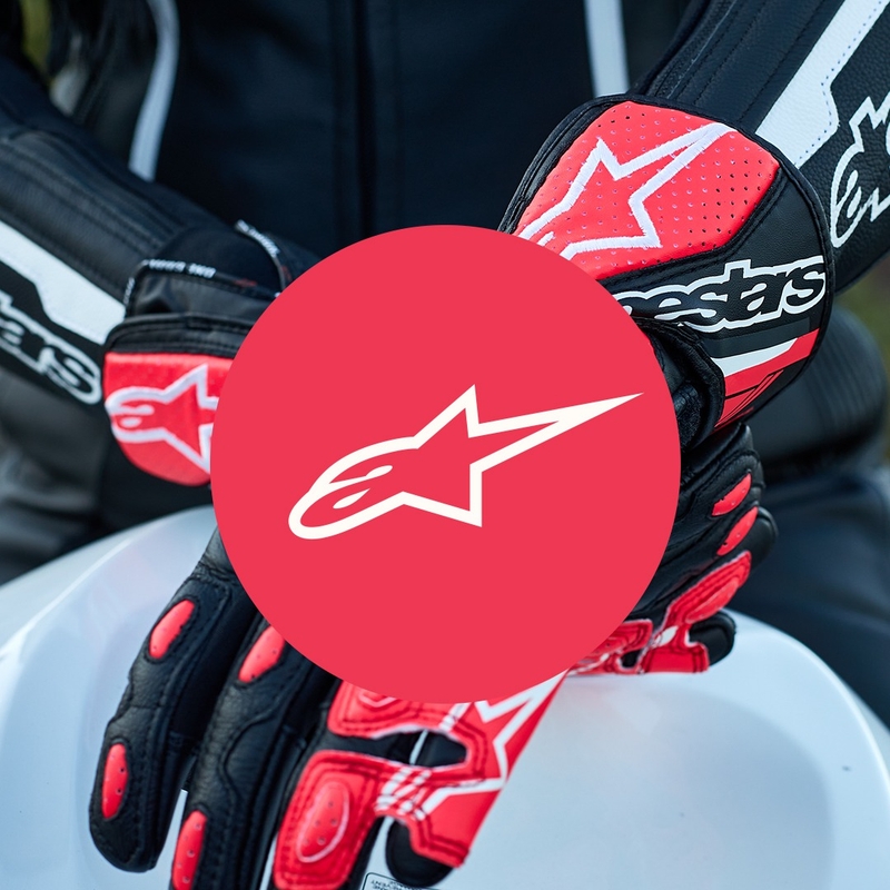 Dámske rukavice na motorku Alpinestars SP-8 čierno-bielo-ružové