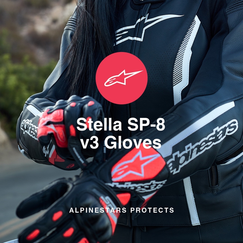 Dámske rukavice na motorku Alpinestars SP-8 čierno-bielo-ružové