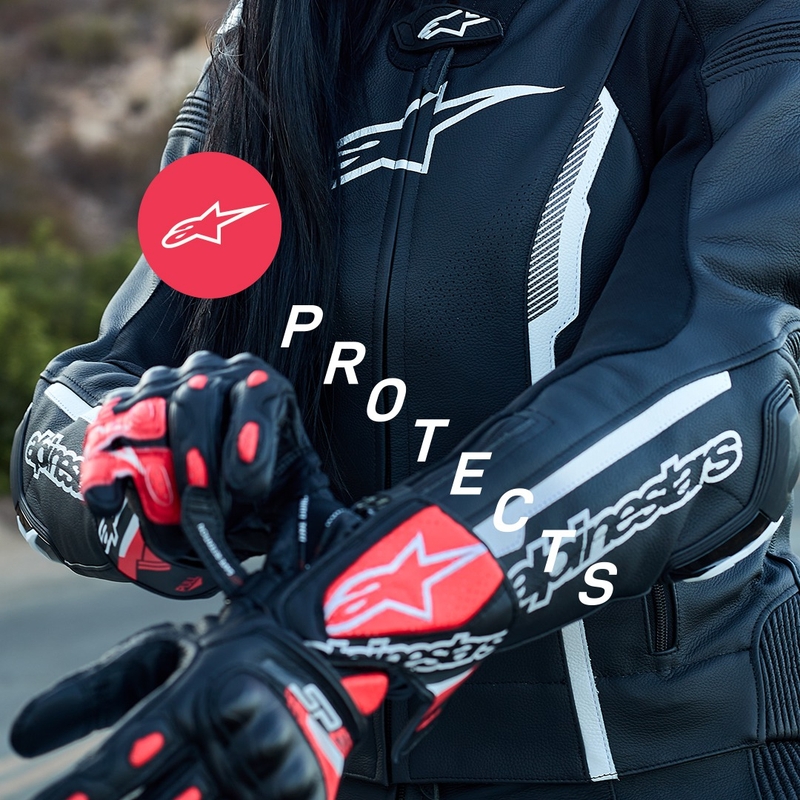 Dámske rukavice na motorku Alpinestars SP-8 čierno-bielo-ružové