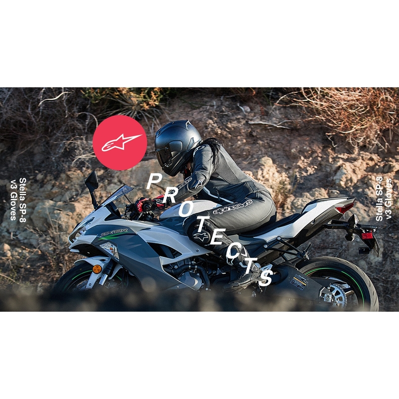 Dámske rukavice na motorku Alpinestars SP-8 čierno-bielo-ružové