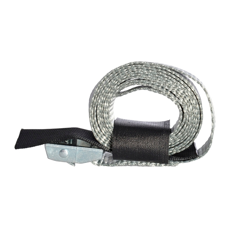 Nastaviteľné popruhy Oxford Cam Straps s fixáciou voľného konca pomocou suchého zipsu šedej