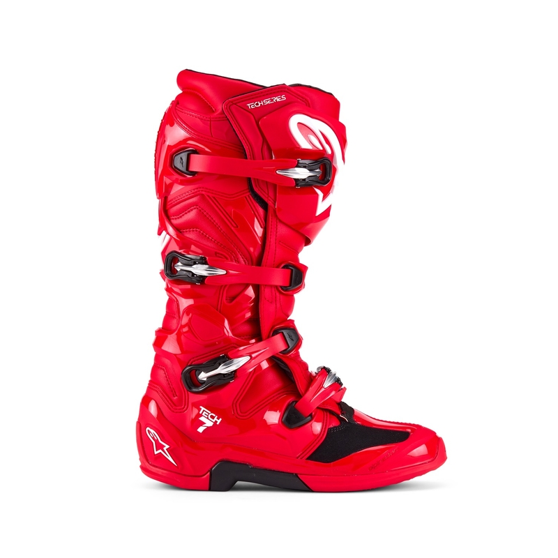 Topánky na motorku Alpinestars Tech 7 červené