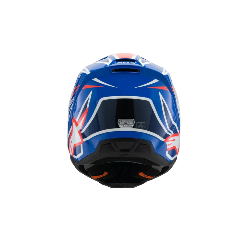 Detská motokrosová prilba Alpinestars S-M3 WURX modro-červeno-bielo-čierna