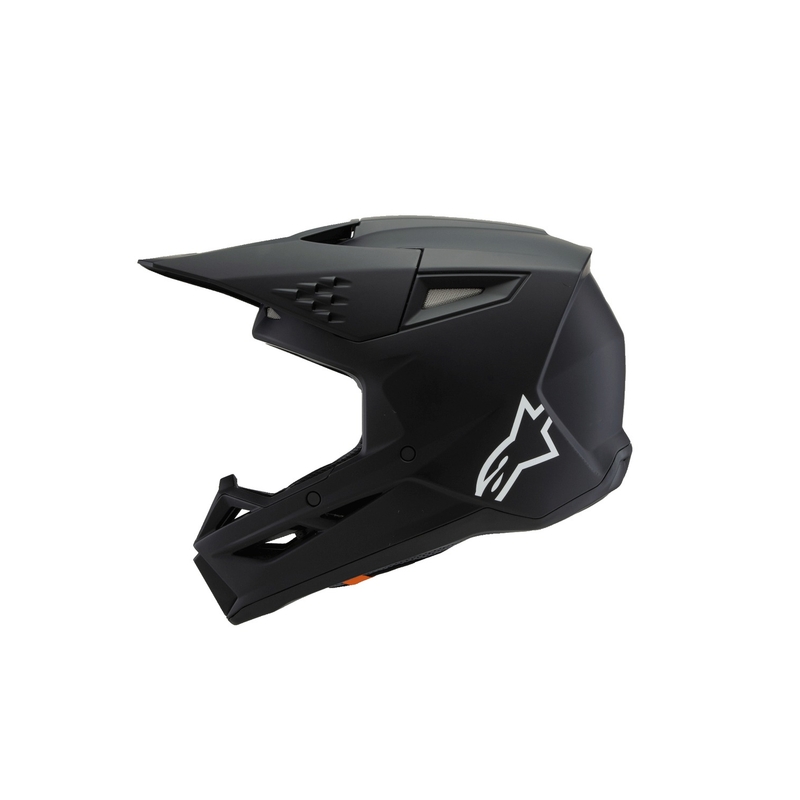 Detská motokrosová prilba Alpinestars S-M3 Solid čierna matná