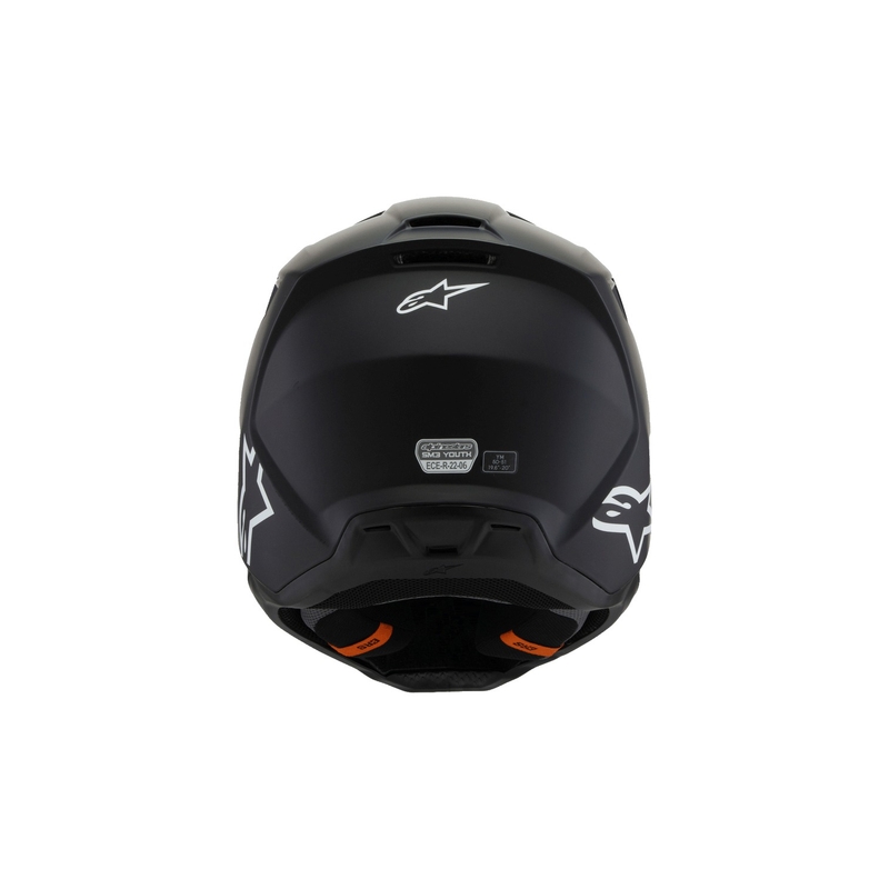 Detská motokrosová prilba Alpinestars S-M3 Solid čierna matná