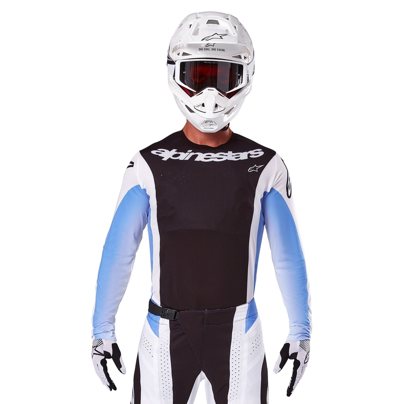 Motokrosový dres Alpinestars Techstar Melt čierno-modrý