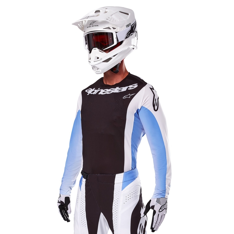Motokrosový dres Alpinestars Techstar Melt čierno-modrý