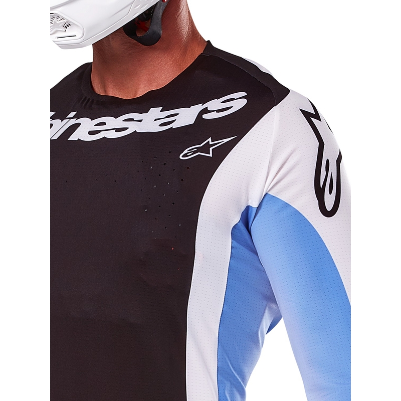 Motokrosový dres Alpinestars Techstar Melt čierno-modrý