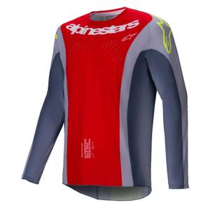 Motokrosový dres Alpinestars Techstar Melt červeno-sivý