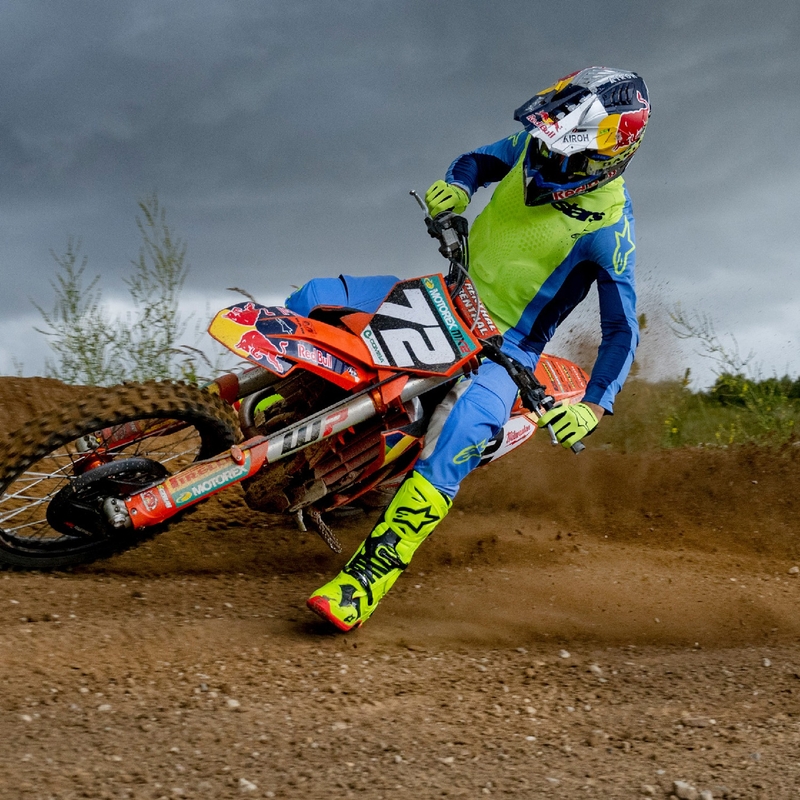 Motokrosový dres Alpinestars Techstar Melt fluorescenčno žlto-modrý