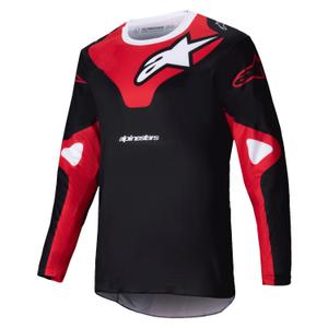 Motokrosový dres Alpinestars Racer Veil čierno-červený