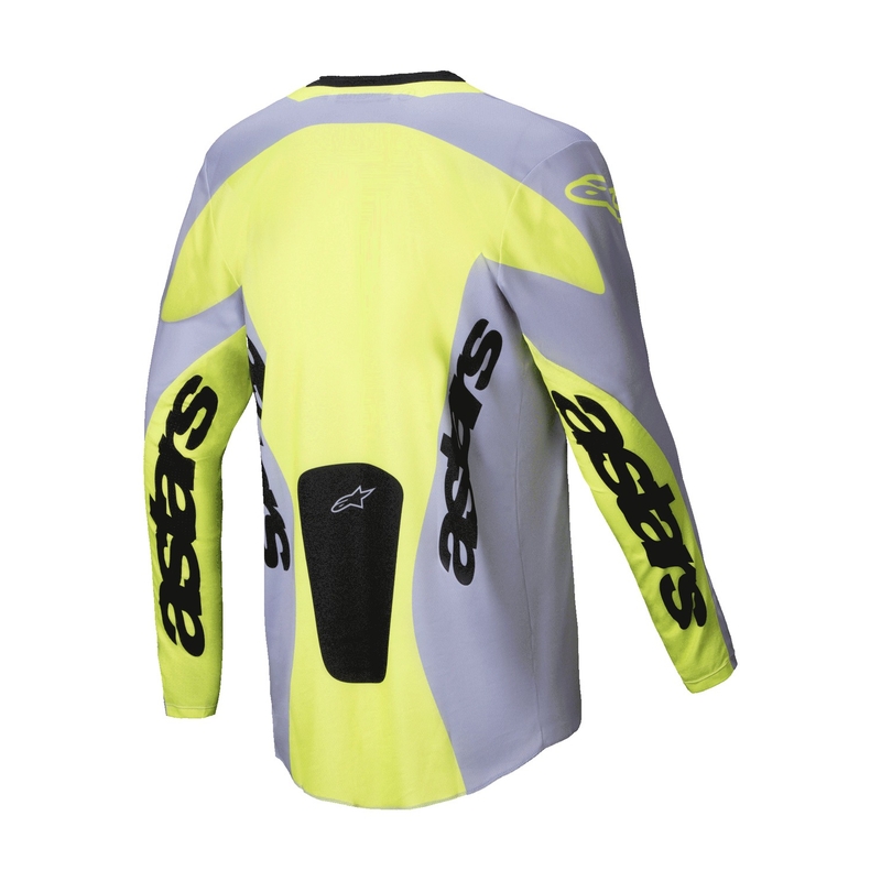 Motokrosový dres Alpinestars Racer Veil šedo-fluorescenčno žltý
